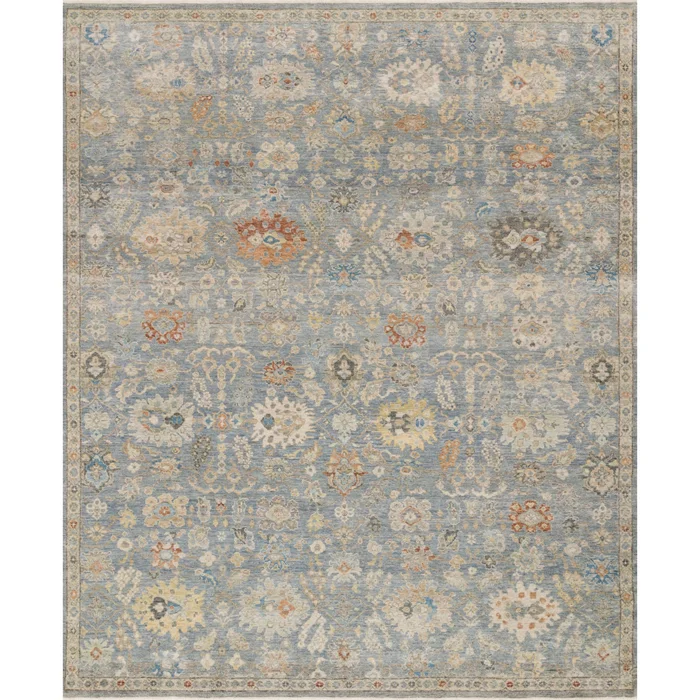 Legacy Blue / Multi Hand-Knotted Rug
