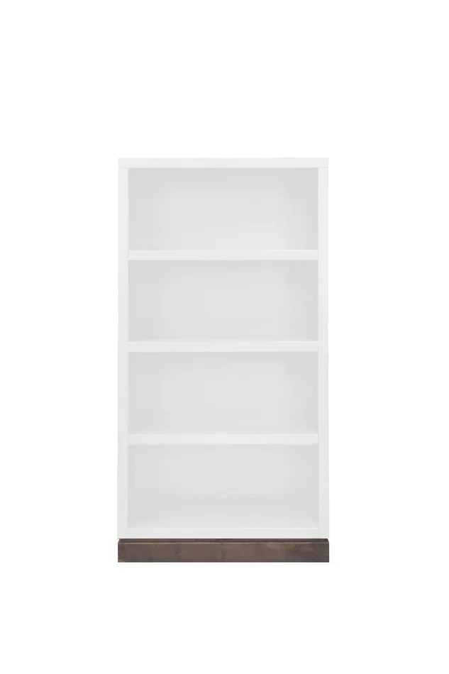 Legends Furniture – Nora Modular 60 inch High Bookshelf in Jasmine Whitewash and Barnwood – NO6860.BJW
