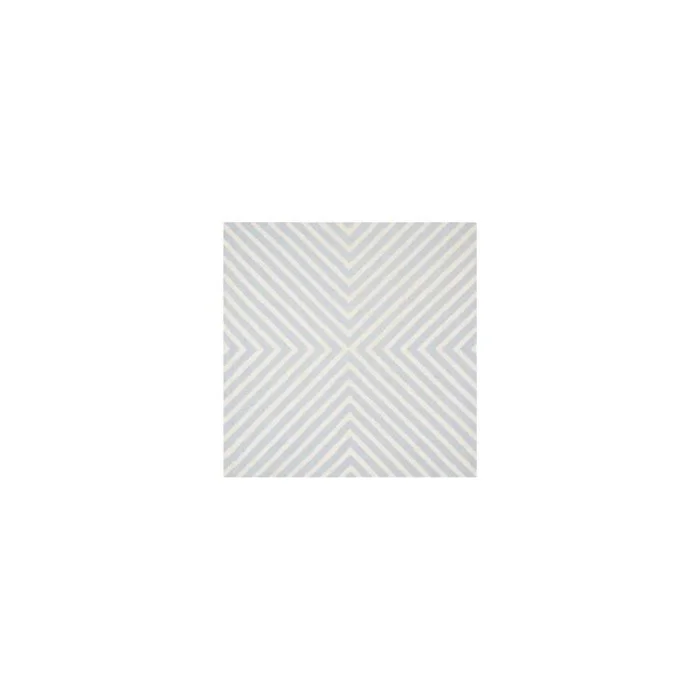 Light Blue/Ivory Wool Pile CShape Runner 12’L x 2’6”W