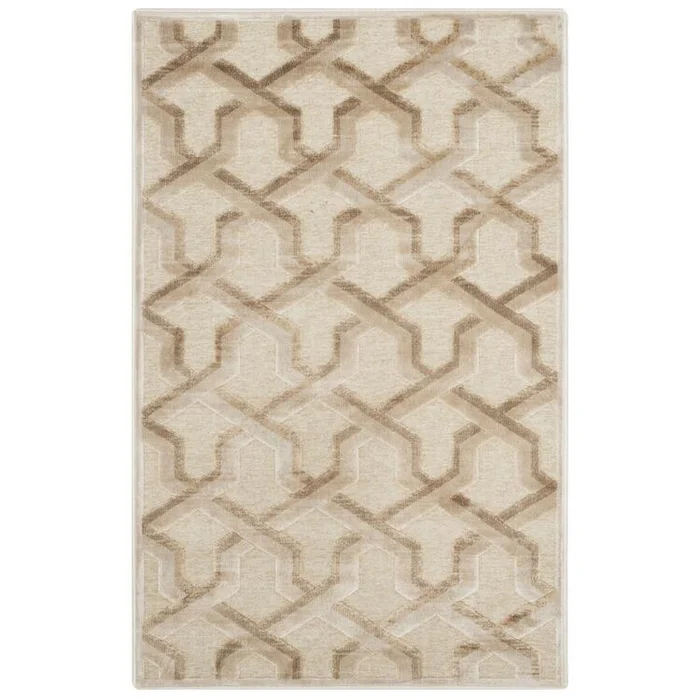 Light Brown Viscose Pile Medium Rectangle Area Rug 7’6×5’3 – Safavieh