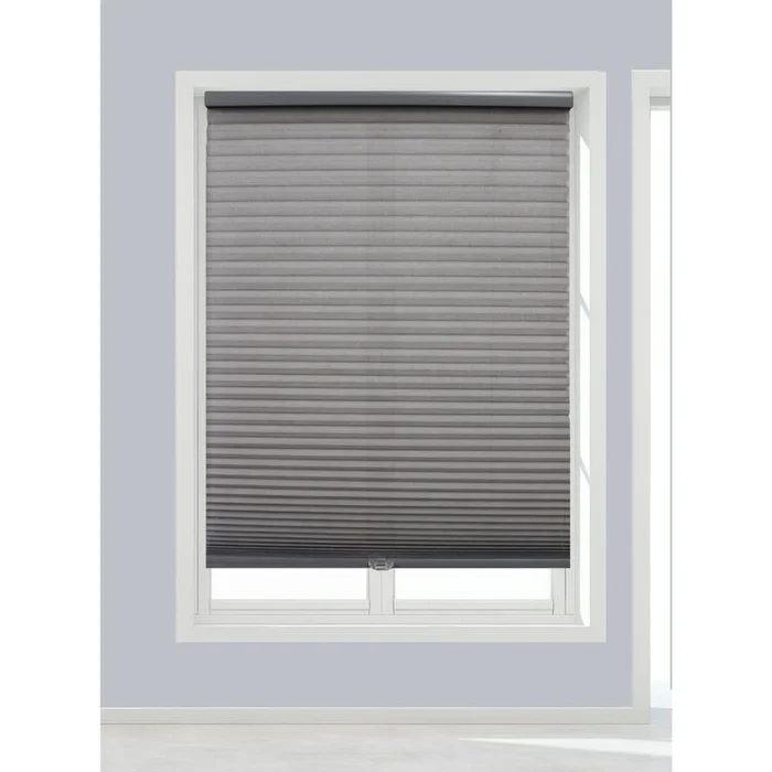 Linen Avenue Cordless Cellular Light Filtering Shade, 43 W x 66 H, Dark Grey
