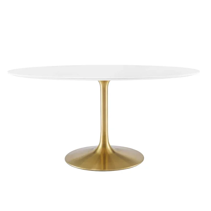 Lippa 60″ Oval Wood Dining Table