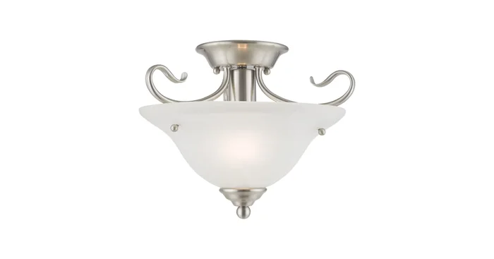 Livex Lighting Coronado 1 Light Semi-Flush Ceiling Fixture