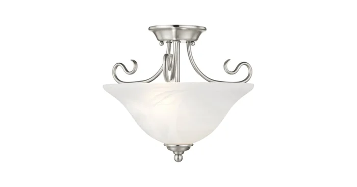 Livex Lighting Coronado 2 Light Semi-Flush Ceiling Fixture