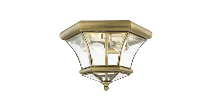 Livex Lighting Monterey/Georgetown 3 Light Flush Mount Ceiling Fixture