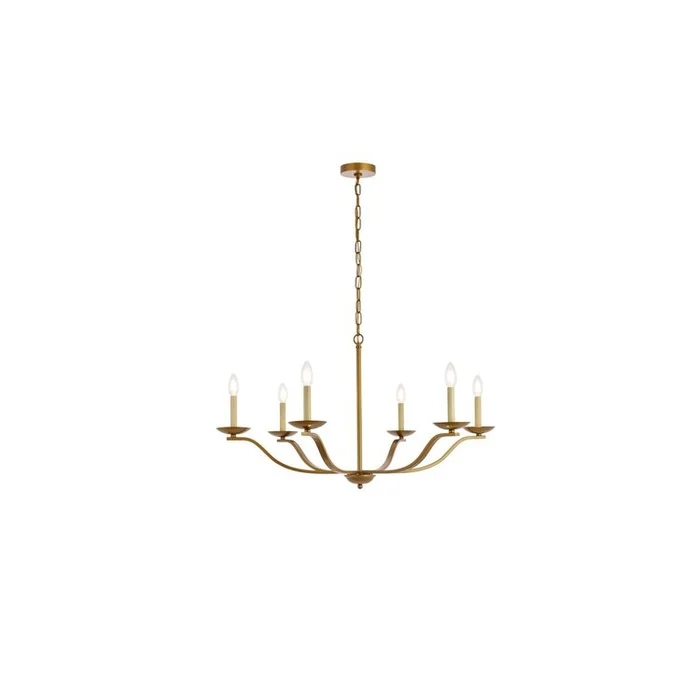 Living District Trey 36 inch pendant in brass