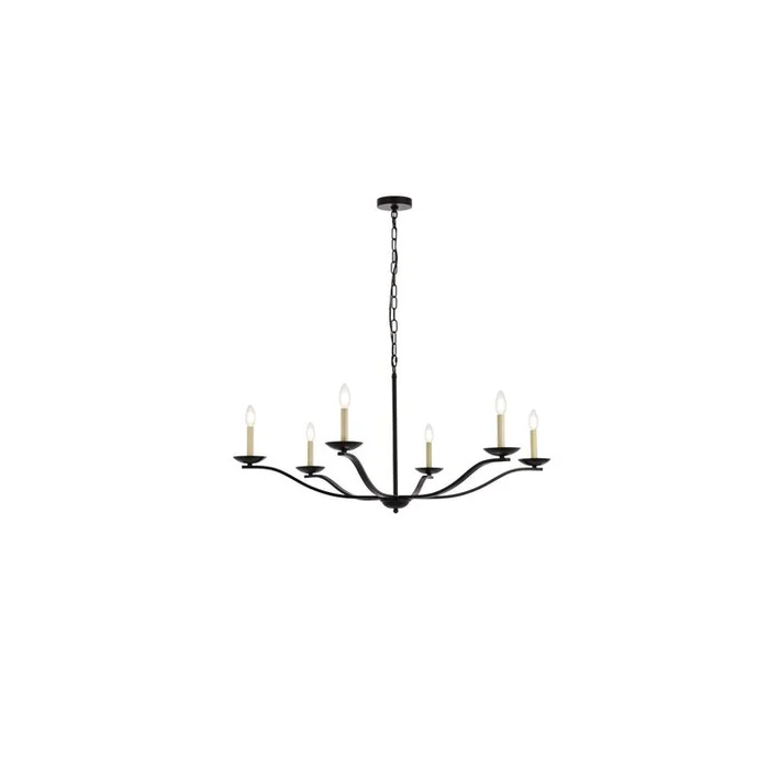 Living District Trey 42 inch pendant in black