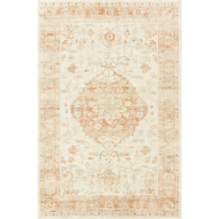 Loloi II Rosette ROS-03 Ivory / Terracotta Rug DC10