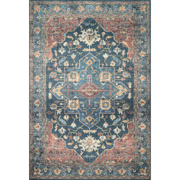 Loloi II Skye SKY-08 Denim / Brick Rug DC10