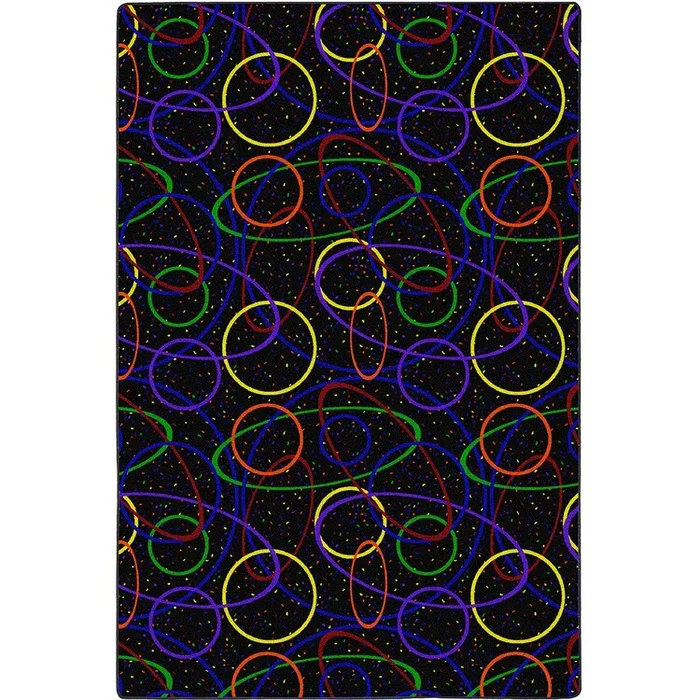 Looped 12′ x 6′ Area Rug In Color Fluorescent
