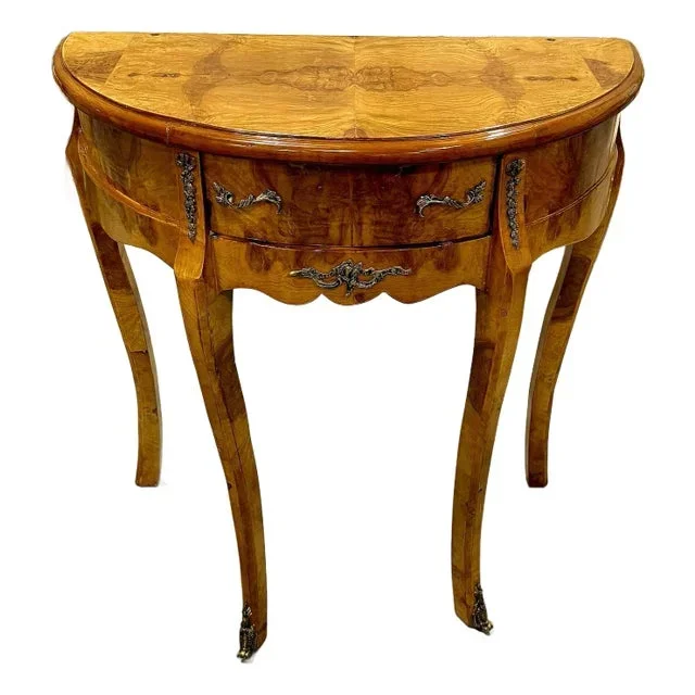 Louis XV Style Bedside Table Marquetry