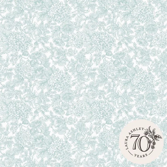 Louise Wallpaper – Duck Egg Blue