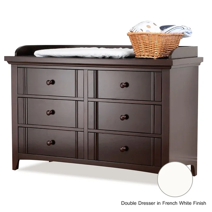Lusso Seville Double Dresser in French White