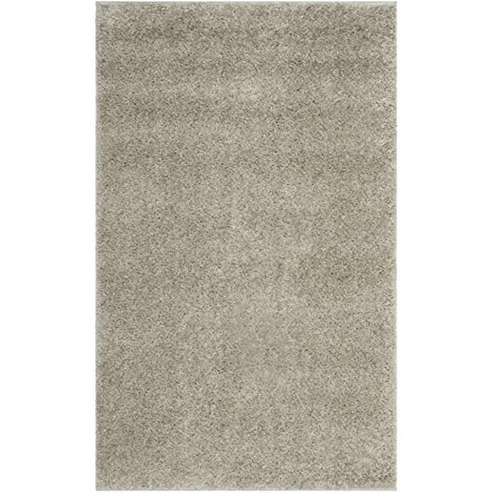 Luxury Dark Grey Shag Rug 6×7′ Square Polypropylene Pile – Safavieh