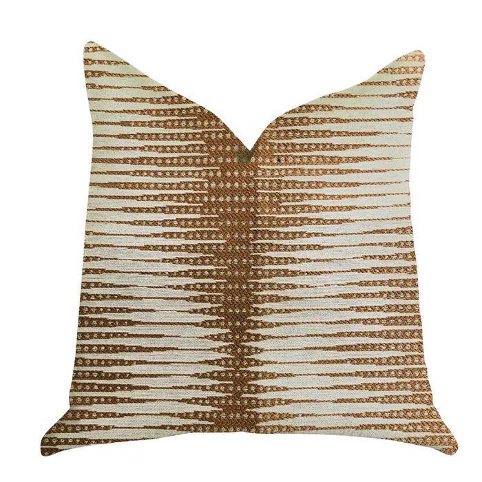 Luxury Double Sided Chevron Throw Pillow 20″ x 20″ Hypoallergenic Down Fill
