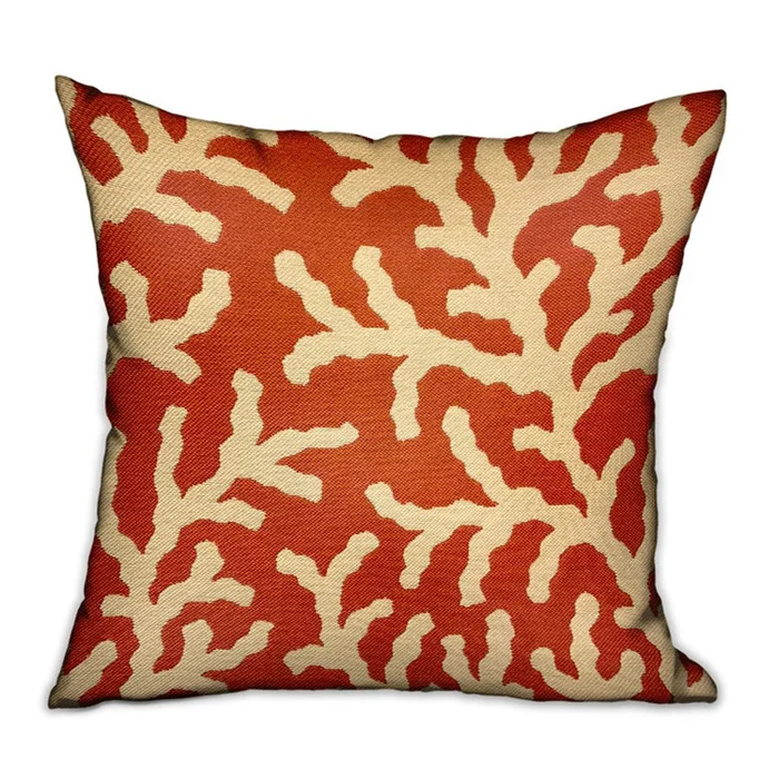 Luxury Floral Throw Pillow – Handcrafted Rayon Polyester Blend