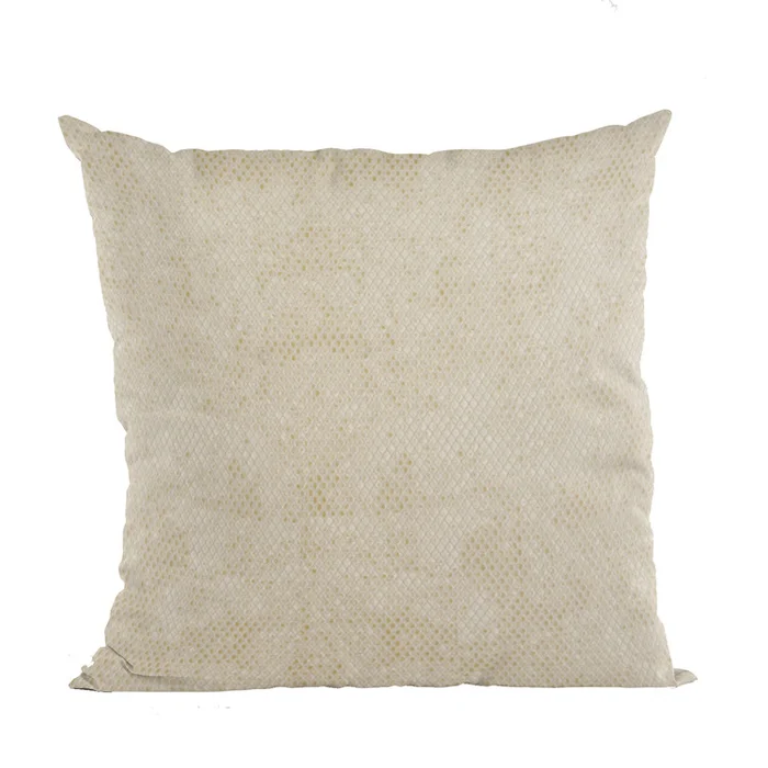 Luxury Textured Ground Cloth Pillow with Diamond Pattern and Foil Printing