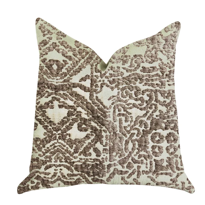 Luxury Textured Throw Pillow – Double Sided Viscose Cotton Polyester Blend