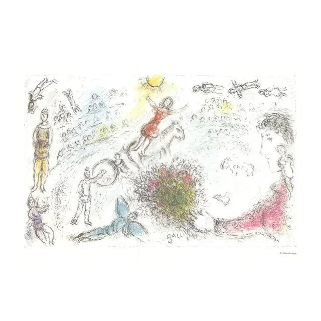 Marc Chagall L’ame Du Cirque, 1981