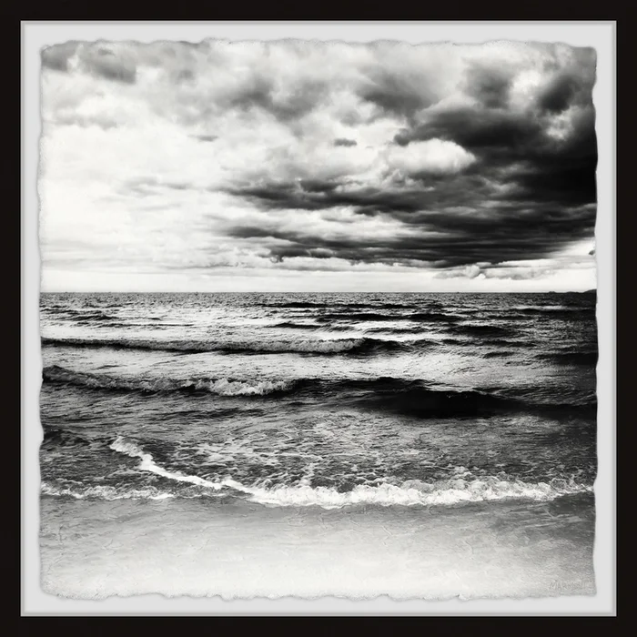 Marmont Hill Black Clouds Framed Painting Print