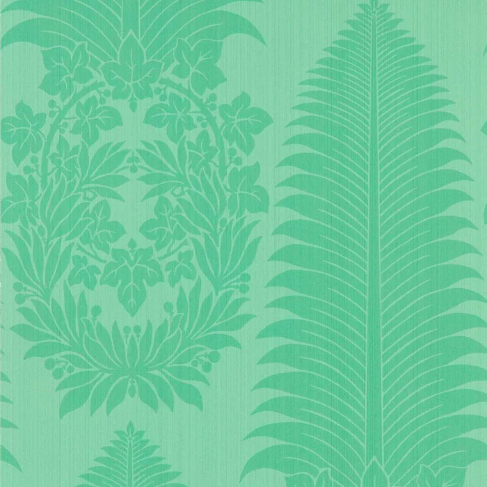 Marsden’s Palm Damask Wallpaper – Pale Poisen – ZCOT313024 – Zoffany