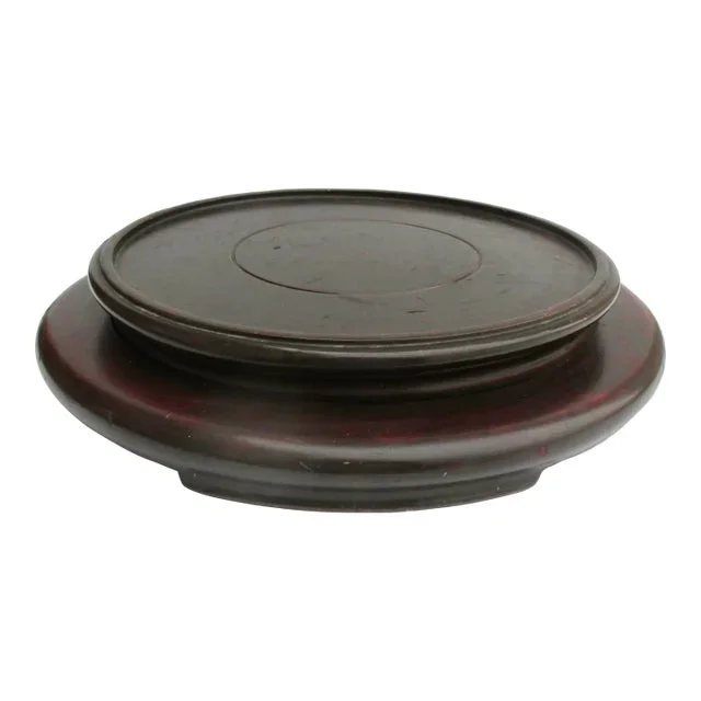 Massive Mahagoney Fish Bowl Stand 14.75″ Diameter