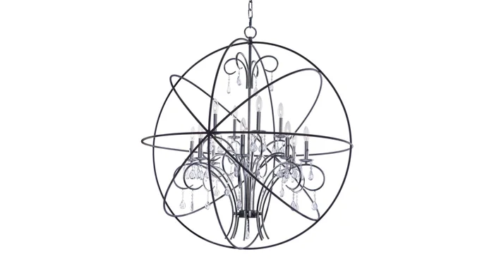 Maxim Orbit 12 Light Single Pendant