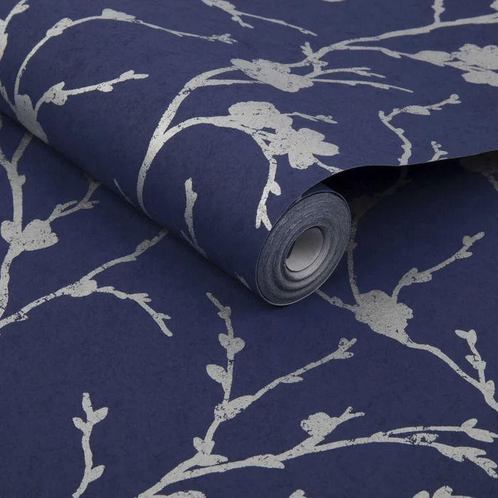 Meiying Wallpaper – Cobalt