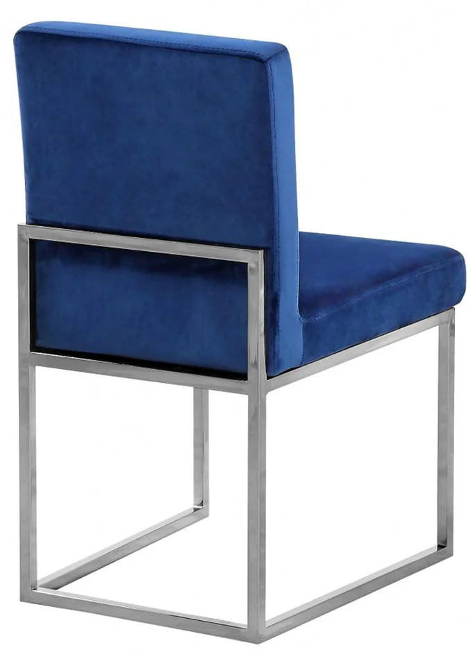 Meridian Furniture – Giselle Navy Velvet Dining Chair (Set of 2) – 779Navy-C