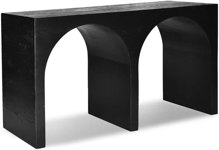 Meridian Furniture – June Black Oak Console Table – 458Black-T