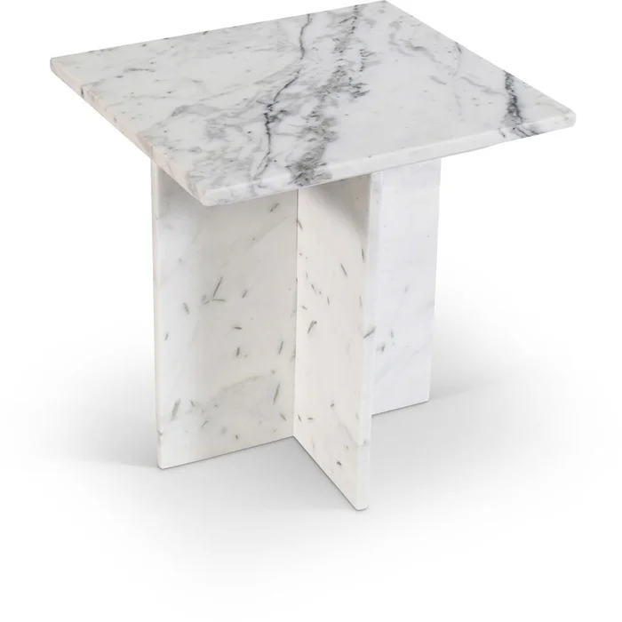 Meridian Furniture – Verona White End Table – 220White-ET