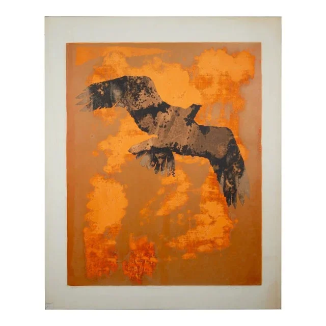 Merle Izard, the Eagle Cries, Limited Edition, Serigraph, Signed