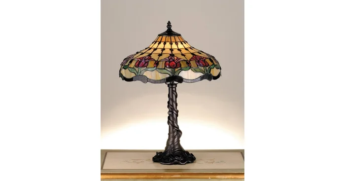 Meyda Tiffany 1 Light Table Lamp With Tiffany Accent Shade