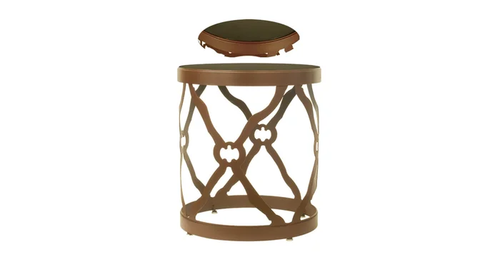 Meyda Tiffany Metal/Stone Accent Table