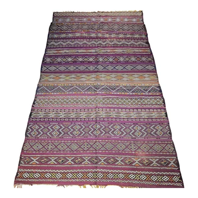 Mid 20th Century Moroccan Kilim Rug
