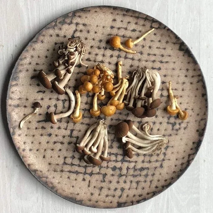 Midcentury Matzoh Large Round Serving Platter
