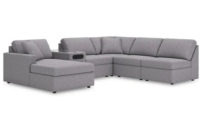 Modmax Granite 6-Piece Sectional with Chaise