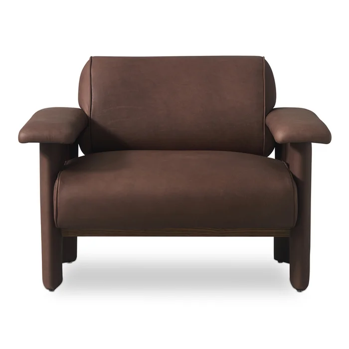 Moe’s Home Collection Marcello Lounge Chair Dark Brown