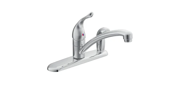Moen Chateau Low-Arc Kitchen Faucet with Sidespray