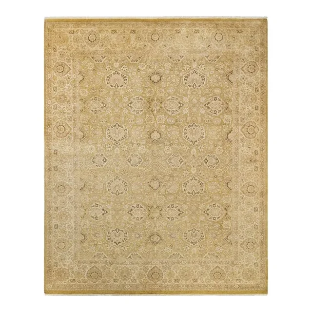Mogul, One-of-a-Kind Hand-Knotted Area Rug – Green, 8′ 2″ x 10′ 1″