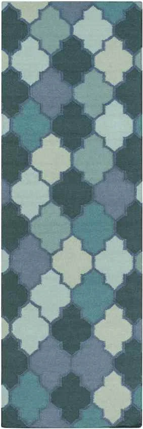 Monette Modern Purple/Black Area Rug