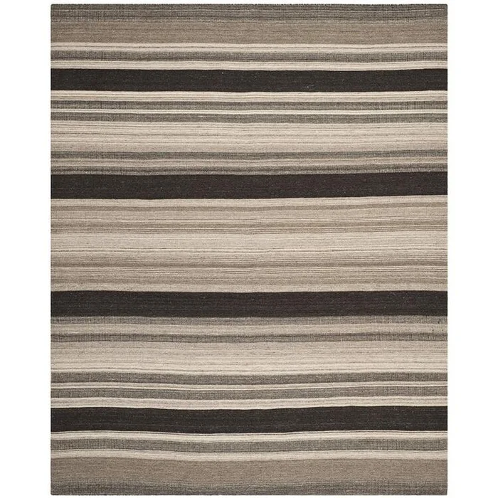 Moroccan Wool Pile Rug 9×12 Natural/Black Rectangle Large – Safavieh