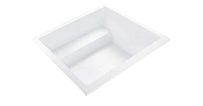 MTI Baths Kalia 3 60″ Undermount Microbubbles Elite DoloMatte Air Tub with Center Drain