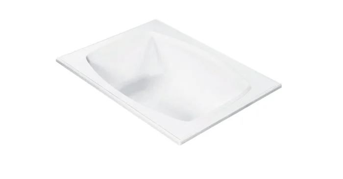 MTI Baths Shelby 72″ Drop In DoloMatte Ultra Whirlpool Tub with Center Drain