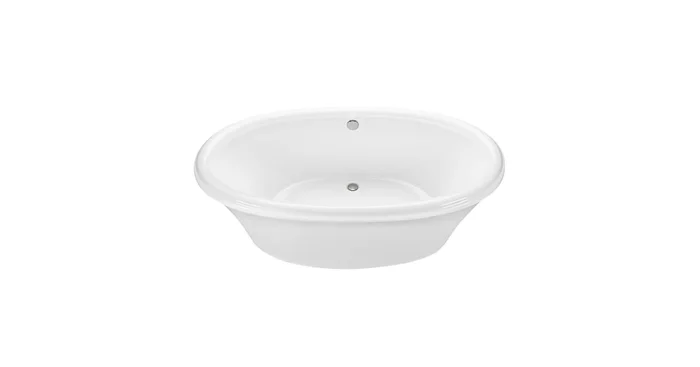 MTI Baths Victoria 4 72″ Freestanding Acrylic Air Bath Tub with Center Drain and Overflow
