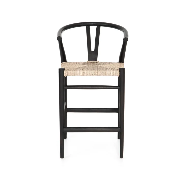 Muestra Counter + Bar Stool – Black Teak