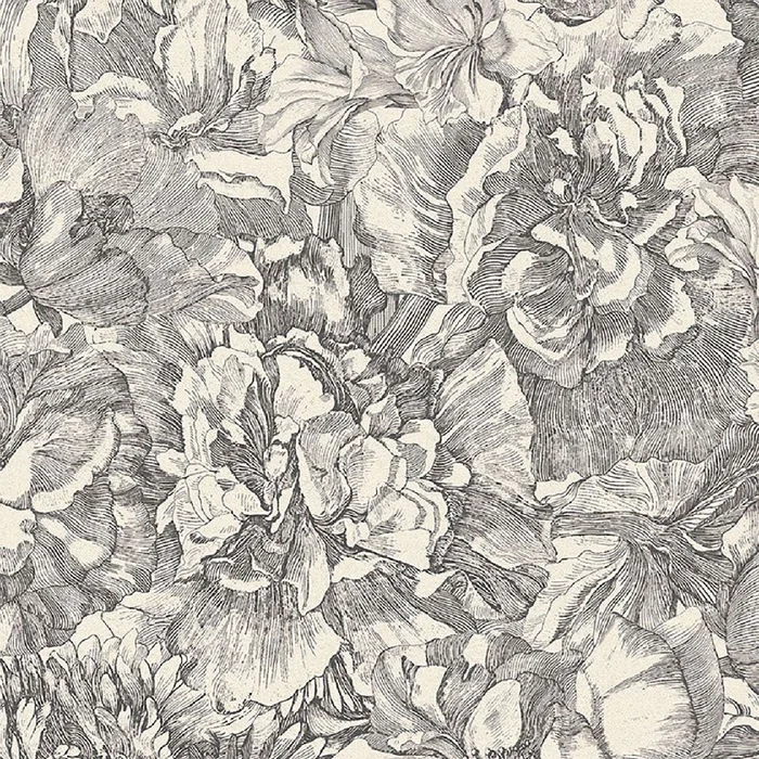 Museum Flowers Wallpaper