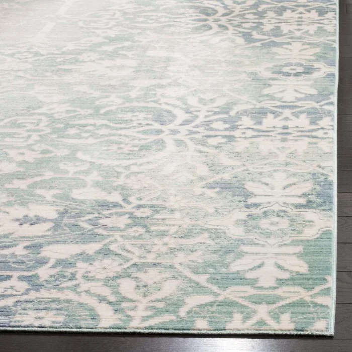 Mystique Blue/Ivory Large Rectangle Rug