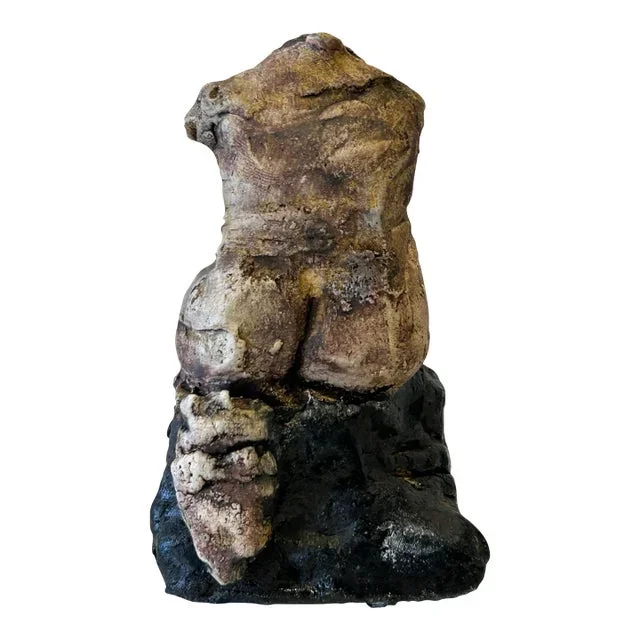 Nancy Pirri Sculpture Seated Nude Figure
