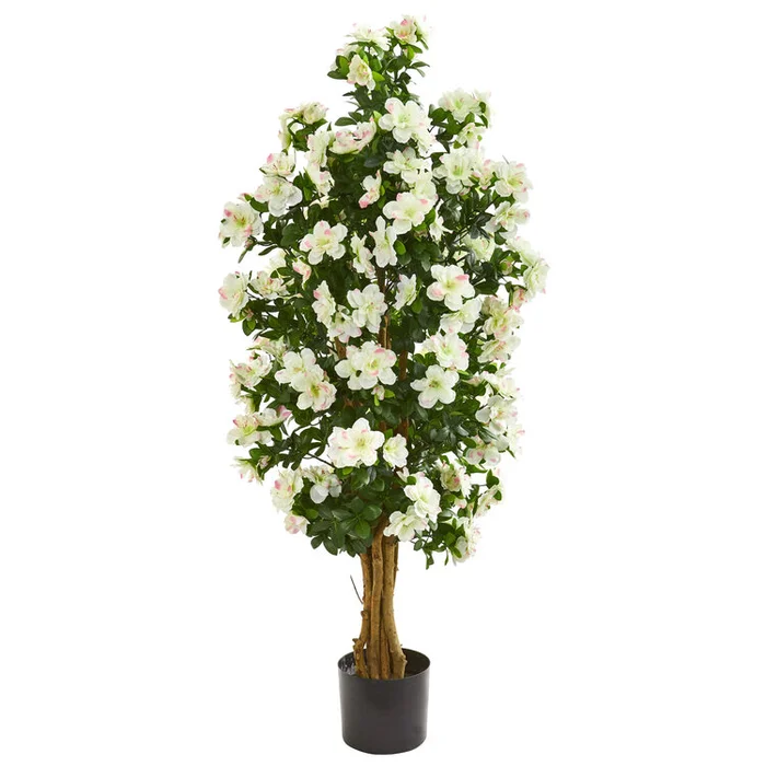 Nearly Natural 57in. Azalea Artificial Tree
